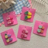 New Korean-style cartoon fruit sequin hair clips, girl side clips, children's sweet broken hair bangs clips, cute hair accessories details Picture